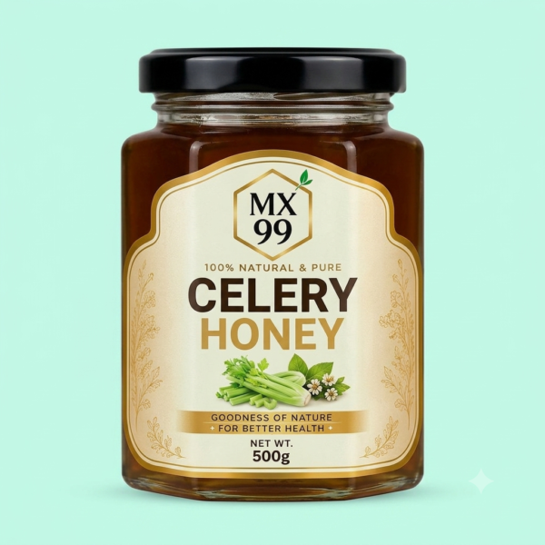 MX99 Natural Celery Honey 500g | 100% Natural & Pure Honey | Goodness of Nature for Better Health