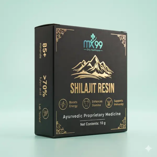 MX99 Healthcare Shilajit Resin 10g Ayurvedic Herbal Supplement Premium Black and Gold Packaging MX99 Healthcare Shilajit Resin 10g Ayurvedic Herbal Supplement Premium Black and Gold Packaging