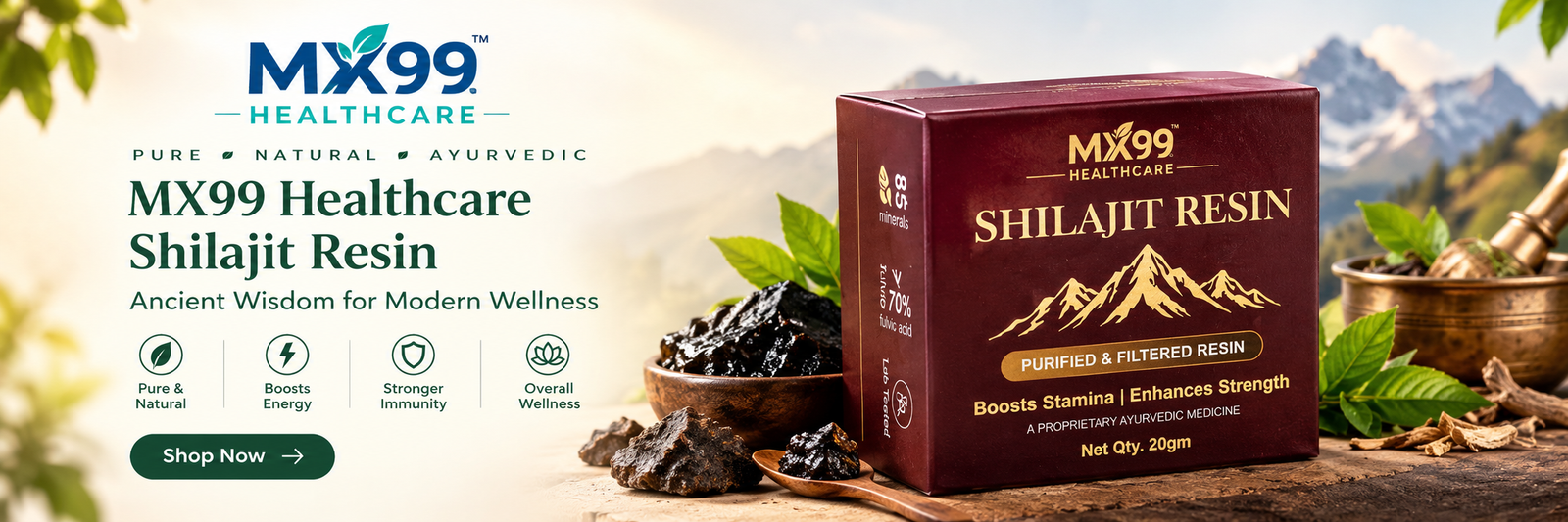 MX99 Healthcare Shilajit Resin